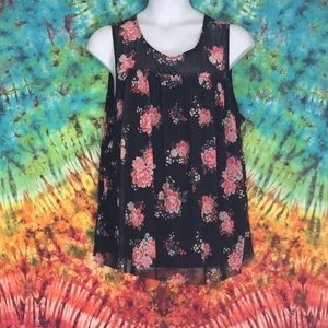Bobbie Brooks plus size floral tank top